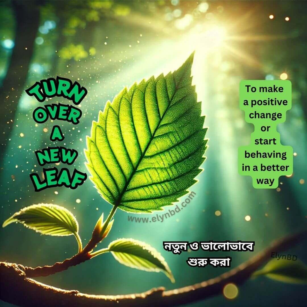 Turn Over a New Leaf Idiom - Elynbd.com